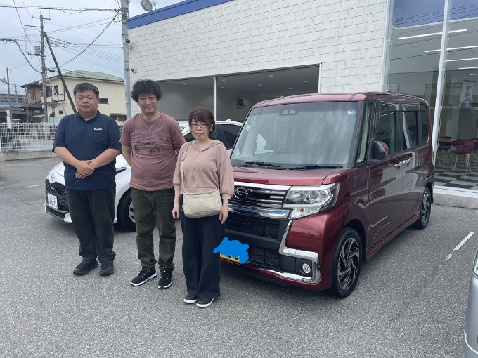 ご納車おめでとうございます！ダイハツ タントカスタムをご納車しま 