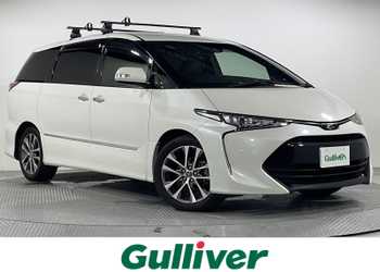 TOYOTAエスティマ　ホワイトパール エスティマ ハイブリッド AERAS PREMIUM-G (E-Four・7人乗り