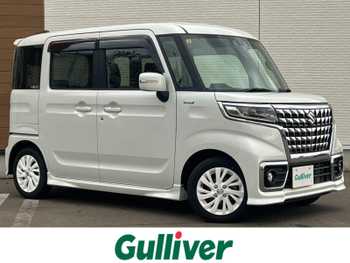 スズキ スペーシア カスタム HYBRID GS 衝突軽減 純ナビ スマートキー クルコン