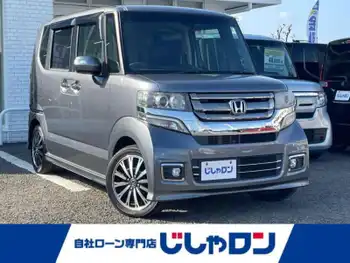 ホンダ Ｎ ＢＯＸ G ターボ Lパッケージ 禁煙車/純正ナビ/ETC/両側Pドア/半レザー