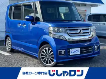 ホンダ Ｎ ＢＯＸ G ターボ Lパッケージ 純正ナビ/Bカメラ/HID/半レザー/両Pドア