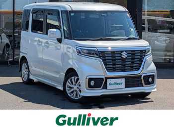 スズキ スペーシア カスタム HYBRID GS ワンオーナー/純正ホイール/片側パワスラ