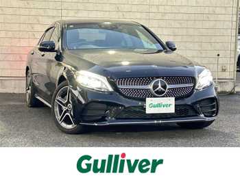 メルセデス・ベンツ Ｃ２２０ｄ アバンギャルド　AMGライン 禁煙1オナ革純正ナビBカメACCLKABSMパドル