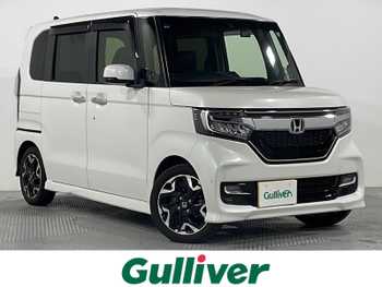 ホンダ Ｎ ＢＯＸ カスタム G L ターボ ホンダセンシング 禁煙 社外8型ナビ Bカメラ 両側電動 追従