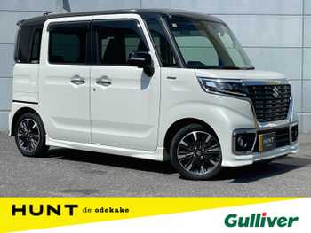 スズキ スペーシア カスタム HYBRID XS ターボ 前後ソナー 全方位カメラ 両側パワスラ