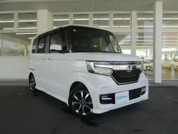 ホンダ Ｎ ＢＯＸ カスタム G L ホンダセンシング 純ナビ Bカメ 両側Pスラ 革調シートカバー