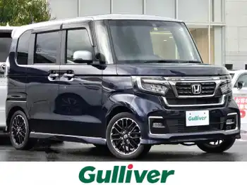 ホンダ Ｎ ＢＯＸ カスタム L ターボ パドルシフト　シートヒーター　純正OPナビ
