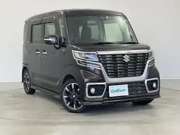スズキ スペーシア カスタム HYBRID XS ターボ 4WD 純正メモリナビ パドルシフト ETC