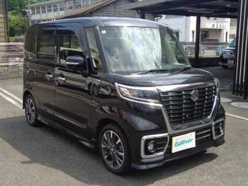スズキ スペーシア カスタム HYBRID XS ターボ 純正8型ナビTV 全方位カメラ HUディスプレ