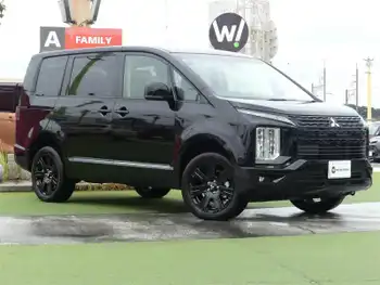 三菱 デリカＤ：５ ブラックエディション 登録済未使用車 全方位 11型純正ナビ 本革