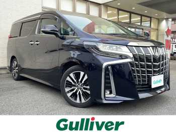 トヨタ アルファード S Cパッケージ Wサンルーフ 黒革 9型DA BSM ACC ETC 禁煙