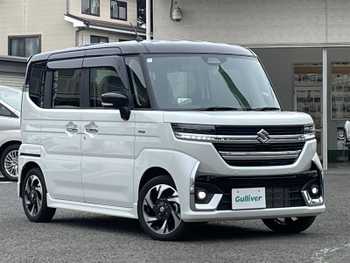 スズキ スペーシア カスタム HYBRID XS ターボ 社外9インチナビ デジタルミラー 白黒2トン