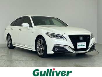 トヨタ クラウン ハイブリッド RS アドバンス 純正ナビ フルセグ Bカメ ハーフレザー BSM