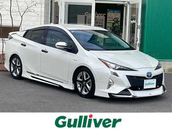 トヨタ プリウス A プレミアム　ツーリングセレ 寒冷地 9型ナビ 黒革 車高調 モデリスタ