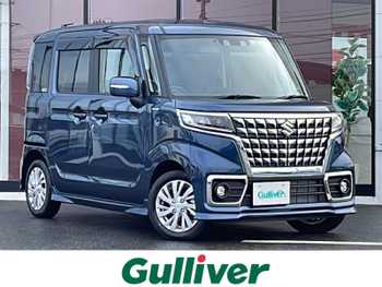 スズキ スペーシア カスタム HYBRID GS 衝突軽減装置 ETC 電動スライドドア LED