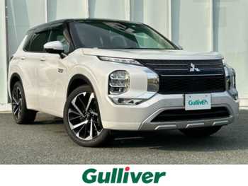 三菱 アウトランダー ＰＨＥＶ P 純正ナビ BOSE 全方位 HUD 白革 ETC BSM