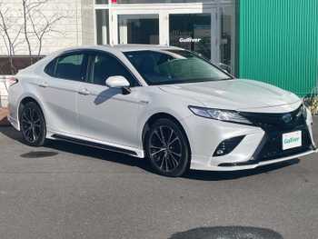 トヨタ カムリ WSレザーパッケージ 寒冷地 純正ナビ Bカメ 本革 HUD TRDエアロ
