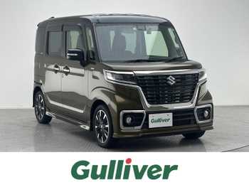 スズキ スペーシア カスタム HYBRID XS ターボ 社外7型ナビ 両側電動 パドルシフト ETC