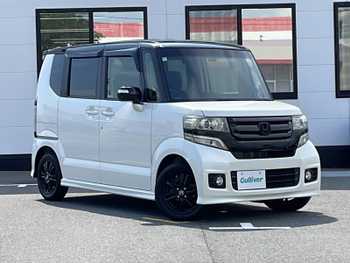 ホンダ Ｎ ＢＯＸ カスタム G Lパッケージ SDナビ ドラレコ ETC 片側パワスラ 保証書