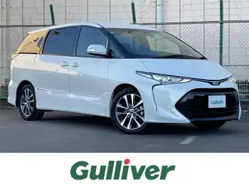 トヨタ エスティマ アエラス プレミアム 純正9型ナビ 12型後席モニター 半革 禁煙