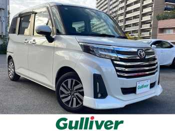 トヨタ ルーミー カスタムG 社外SDナビ　クルーズコントロール　ETC