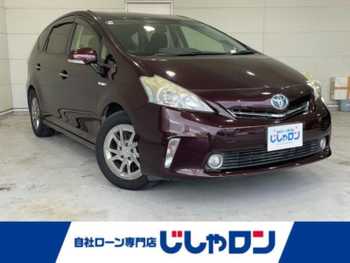 トヨタ プリウス α S チューンブラック 純正ナビ フルTV BT接続 バックカメラ