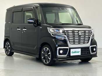 スズキ スペーシア カスタム HYBRID XS 社外8incナビ Bカメラ 両側パワスラ ETC