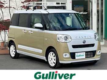 ダイハツ ムーヴ キャンバス ストライプス G ターボ 純正10型ナビTV 全方位 純正ルーフキャリア