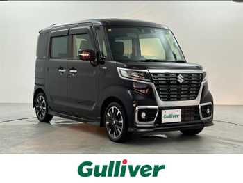 スズキ スペーシア カスタム HYBRID XS SANYOナビ Bluetooth 4WD 両側パワスラ