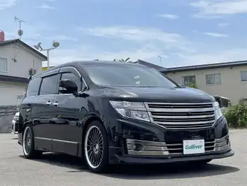 日産 エルグランド ライダー ブラックライン黒本革シート 寒冷地/ナビ/TEIN/全方位/Pゲート/WORK AW