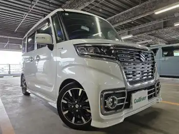 スズキ スペーシア カスタム HYBRID XS ターボ 社外ナビTV 両側パワスラ Bカメラ クルコン