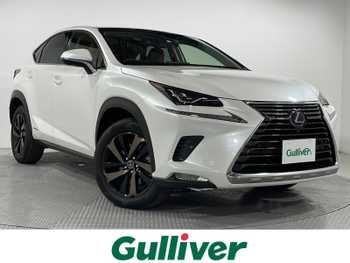 レクサス ＮＸ 300h バージョンL 純正10型ナビ サンルーフ 茶革 三眼 全周囲