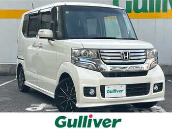 ホンダ Ｎ ＢＯＸ カスタム G ターボパッケージ 純正メモリナビ　両側パワースライドドア
