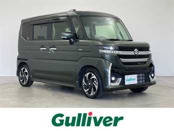 スズキ スペーシア カスタム HYBRID XS 純正9型ナビ 全方位 HUD ETC ドラレコ LED