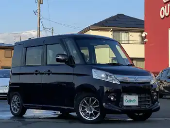 スズキ スペーシア カスタム XS 社外SDナビ 片側電動ドア ETC 夏タイヤ積込