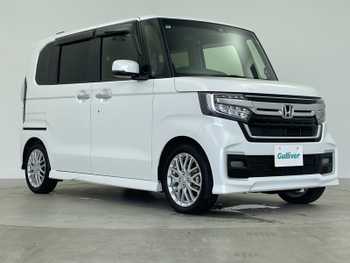 ホンダ Ｎ ＢＯＸ カスタム L ターボ 純正8型ナビ  Bカメラ パドルシフト 半革