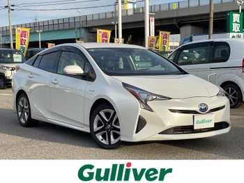 トヨタ プリウス S ツーリングセレクション 純正ナビ　TV　Bカメラ　LED　黒革　ETC