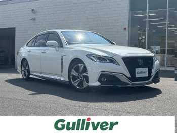 トヨタ クラウン ハイブリッド RS 白革　サンルーフ　ナビ　TRDエアロ　TSS