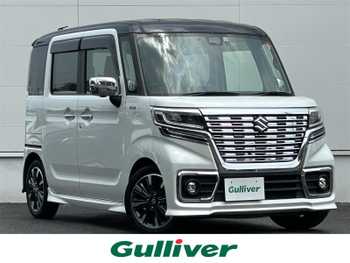 スズキ スペーシア カスタム HYBRID XS ターボ 衝突軽減 純正8型ナビ 後席モニター 全方位