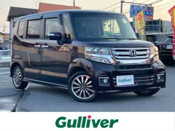 ホンダ Ｎ ＢＯＸ カスタム G ターボ Lパッケージ 4WD  社外HDDナビ フルセグTVパドルシフト