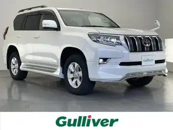 トヨタ ランドクルーザー プラド TX Lパッケージ 社外9型ナビ TV ムーンルーフ 白革 禁煙車