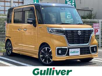 スズキ スペーシア カスタム HYBRID XS ターボ 4WD/ターボ/純正8型ナビ/Rカメラ/ETC/HUD