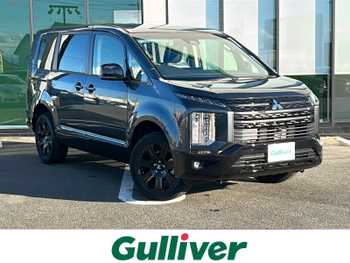 三菱 デリカＤ：５ ブラックエディション 純正10型ナビ／フルセグ／4WD／クルコン