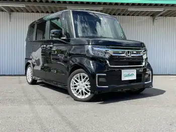 ホンダ Ｎ ＢＯＸ カスタム EX ターボ 両側Pスラ ハーフレザー シートヒーター