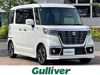 スズキ スペーシア カスタム HYBRID XS 社外ナビ 全周囲モニター 両側電スラ
