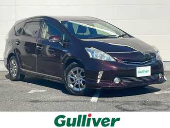 トヨタ プリウス α G チューンブラック モデリスタ 純正8型ナビ Bカメ BT クルコン