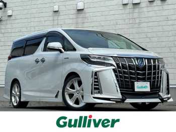 トヨタ アルファードハイブリット SR Cパッケージ 純正9型ナビ TRDエアロ 後席モニター 禁煙