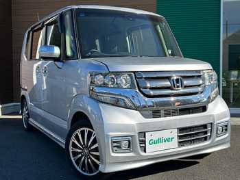 ホンダ Ｎ ＢＯＸ カスタム G ターボ Lパッケージ 1オーナー　純正ナビ　両側パワスラ