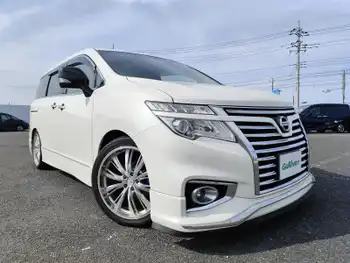 日産 エルグランド 250ハイウェイスターS 8型ナビ 後席モニター 両側電動 半革 ETC