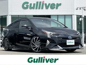 トヨタ プリウス A プレミアム 純正9型ナビ 黒皮 フルエアロ 19インチAW